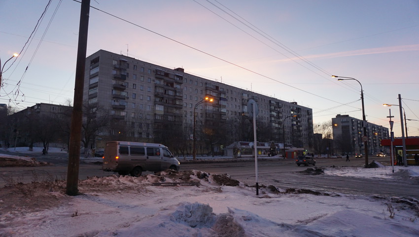 На проспекте Ленина.