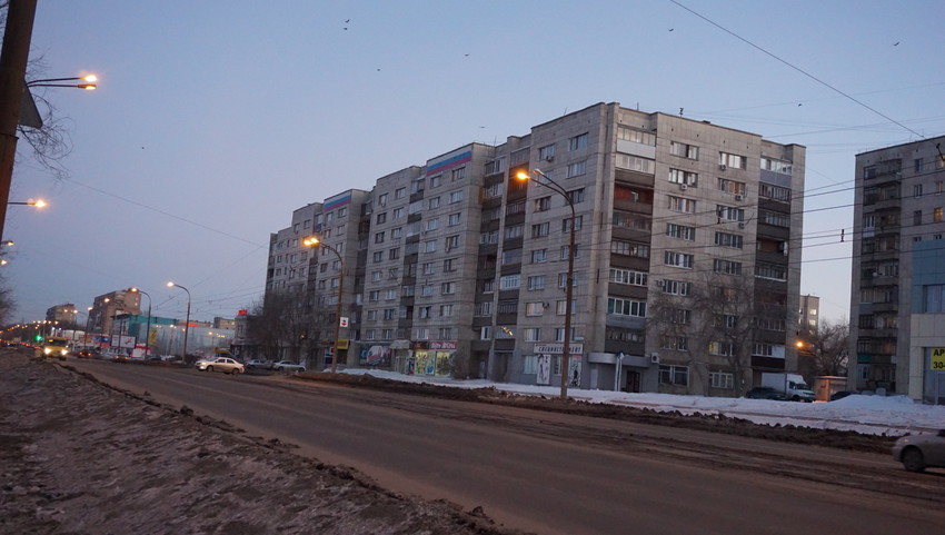 На проспекте Ленина.