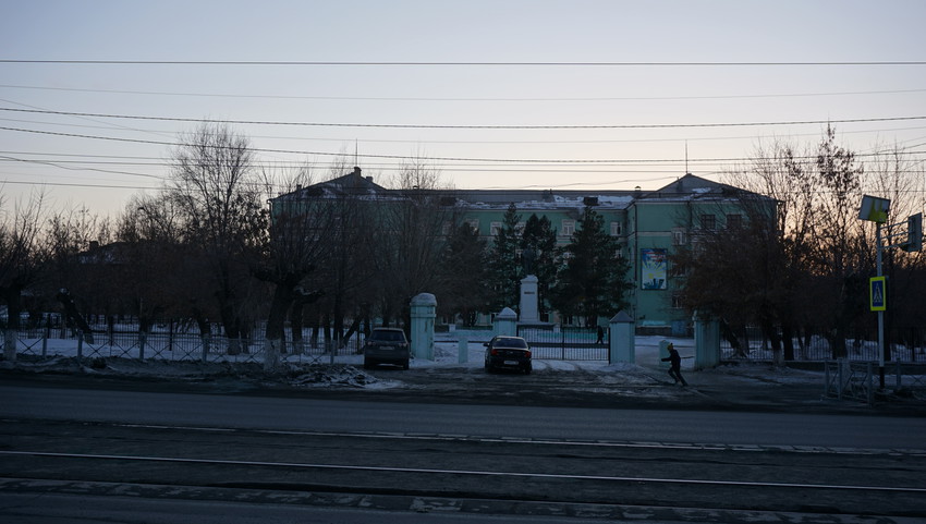 На проспекте Ленина.