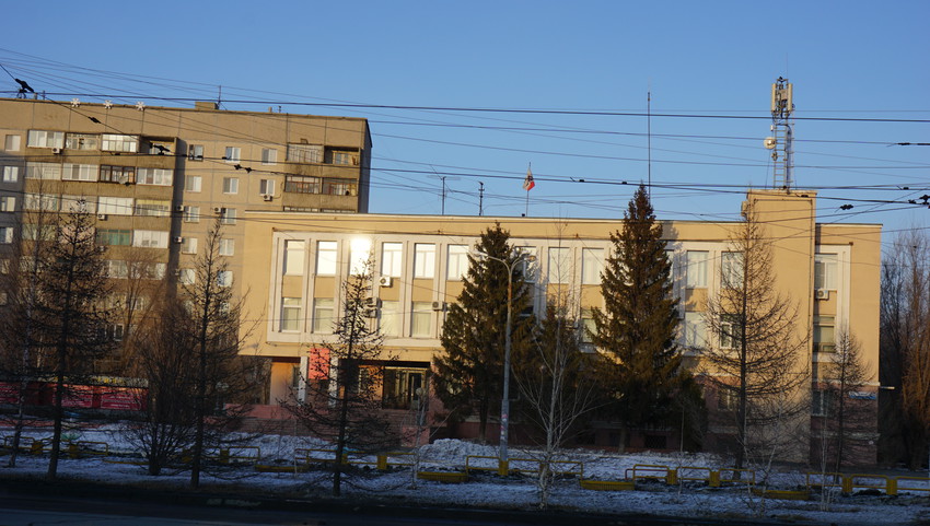 На проспекте Ленина.