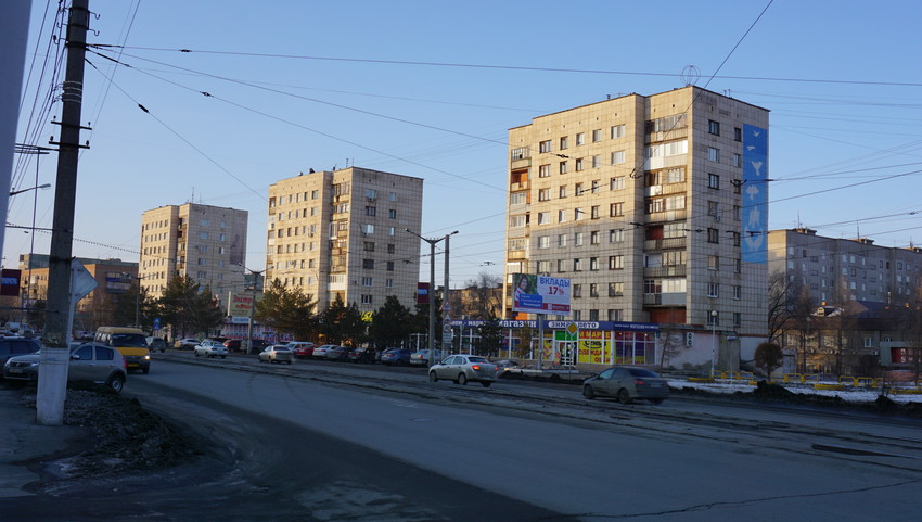 На проспекте Ленина.