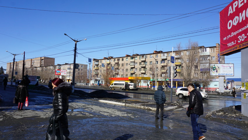 На проспекте Ленина.