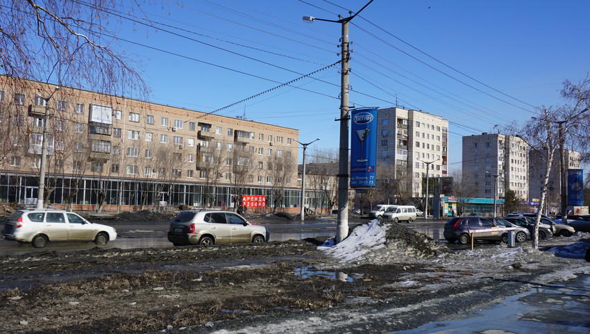 На проспекте Ленина.