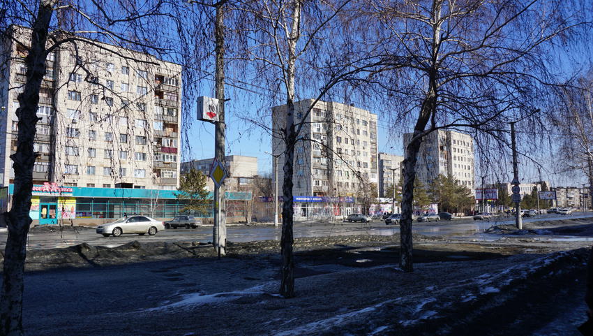 На проспекте Ленина.