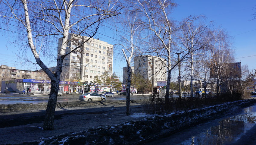 На проспекте Ленина.