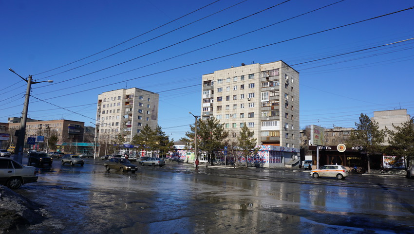 На проспекте Ленина.