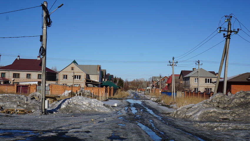 Вид на котеджный посёлок.