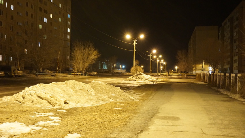 На улице Беляева.