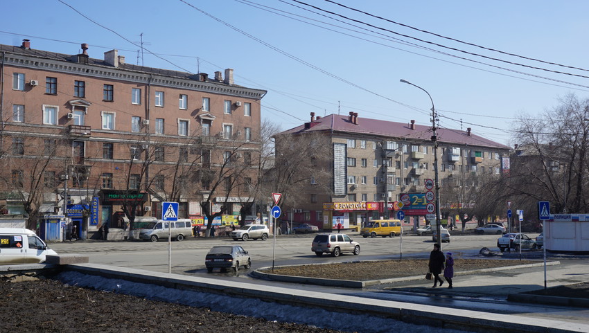 На проспекте Ленина.