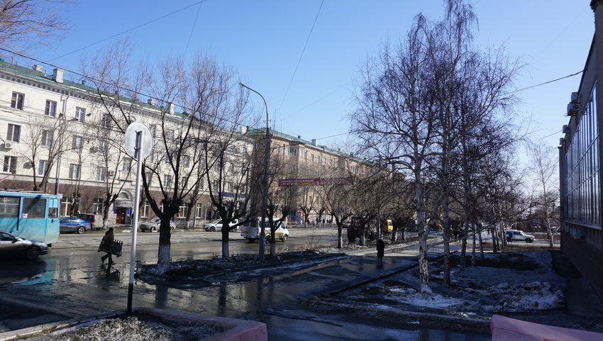 На проспекте Ленина.