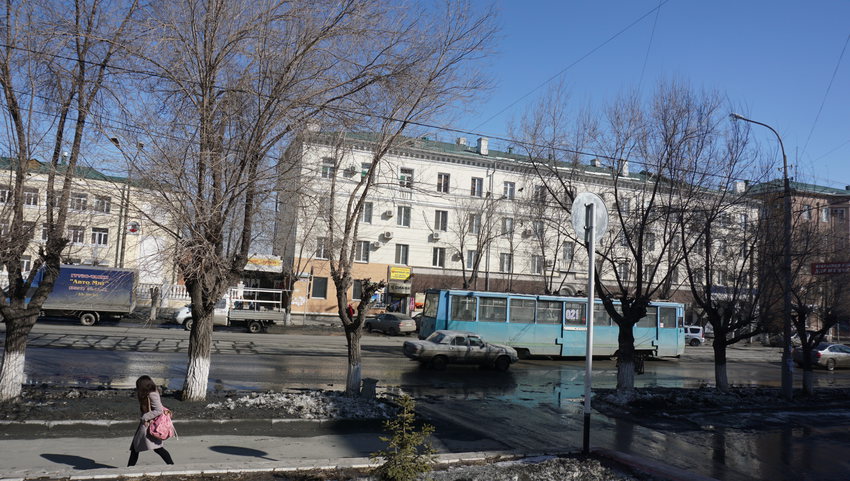 На проспекте Ленина.