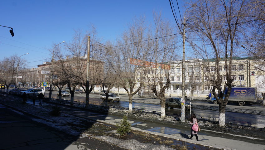 На проспекте Ленина.