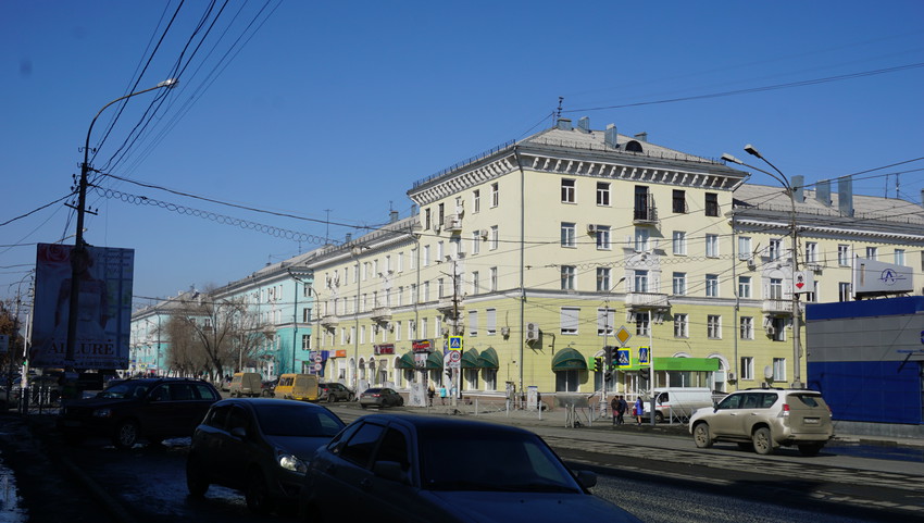 На проспекте Ленина.