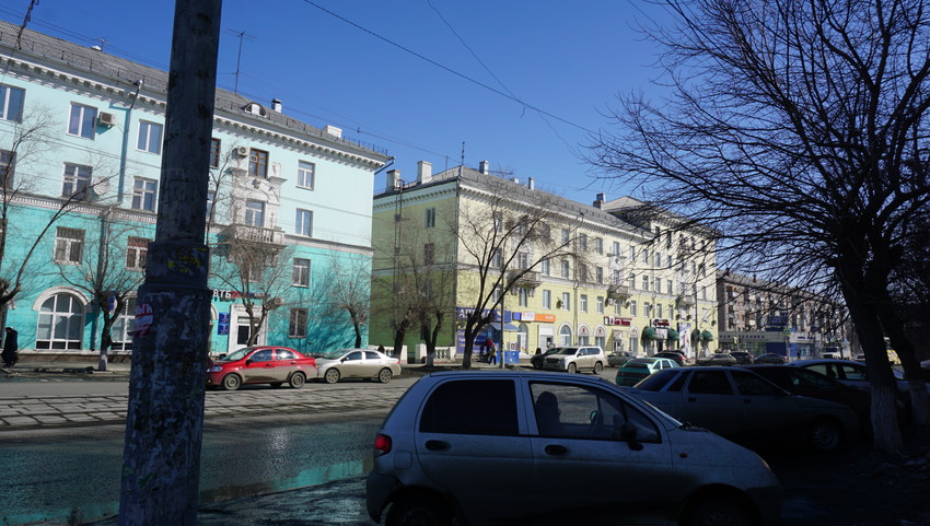 На проспекте Ленина.