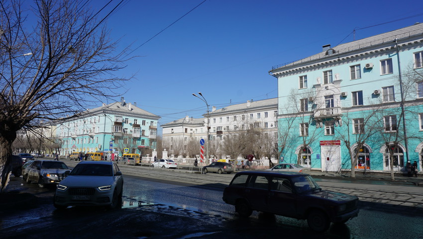 На проспекте Ленина.