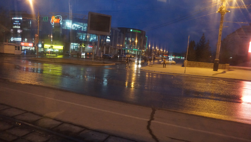 На проспекте Ленина.