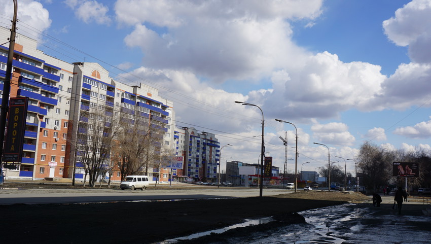 На проспекте Ленина.