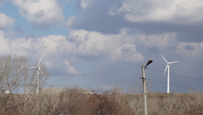 Ветроэлектростанция.