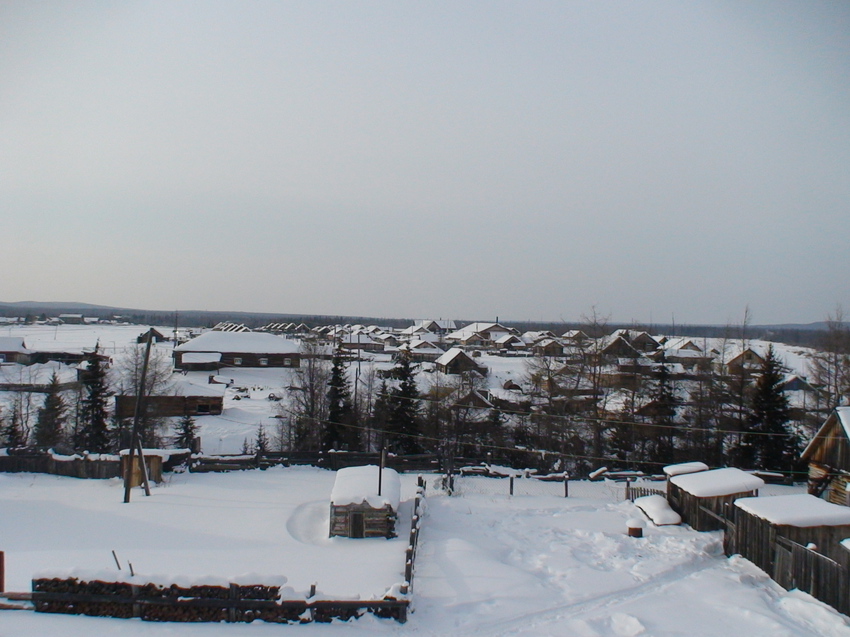 Поселок зимой