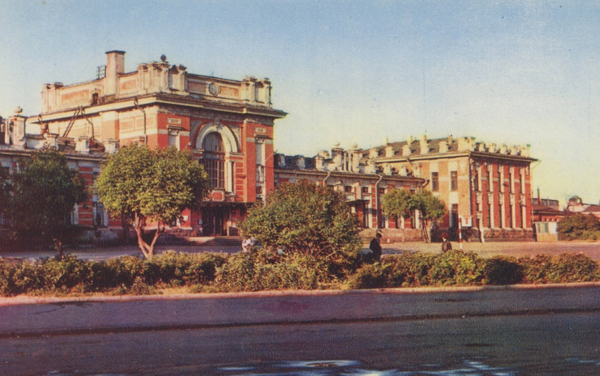 Рыбинск в 1972 году. Ж/д вокзал