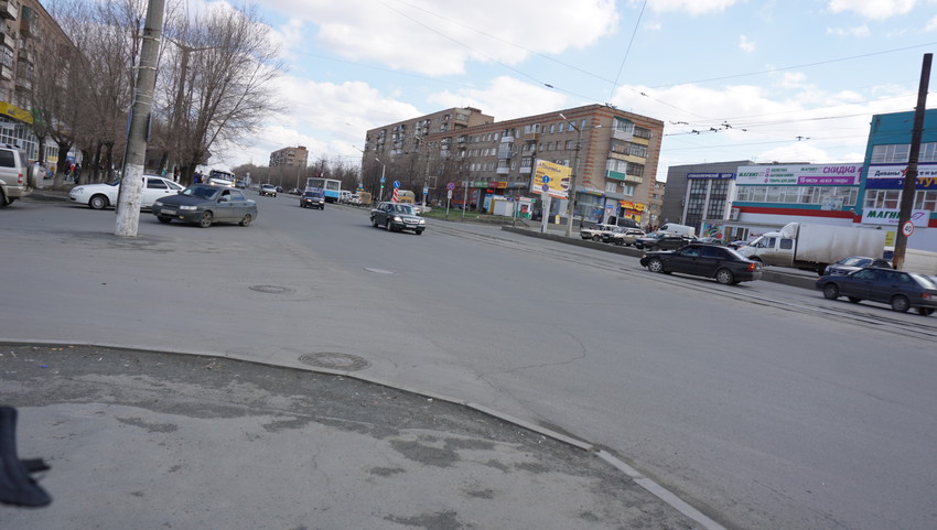 На проспекте Ленина.