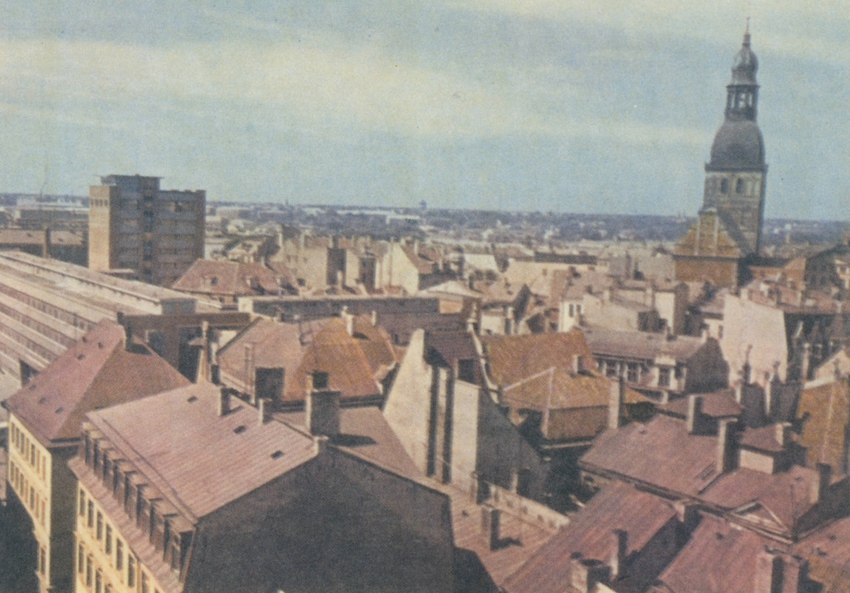 Рига в 1979 году.  Вид со смотровой площадки