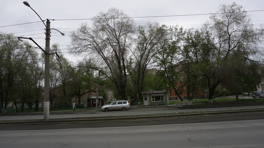 На улице Краматорской.