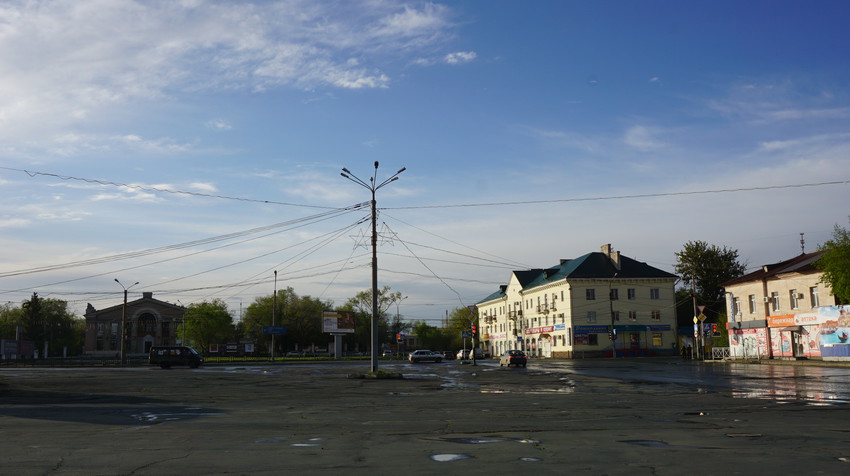 На площади Гагарина.