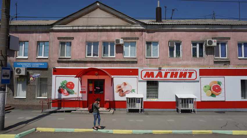 На ул.Строителей.