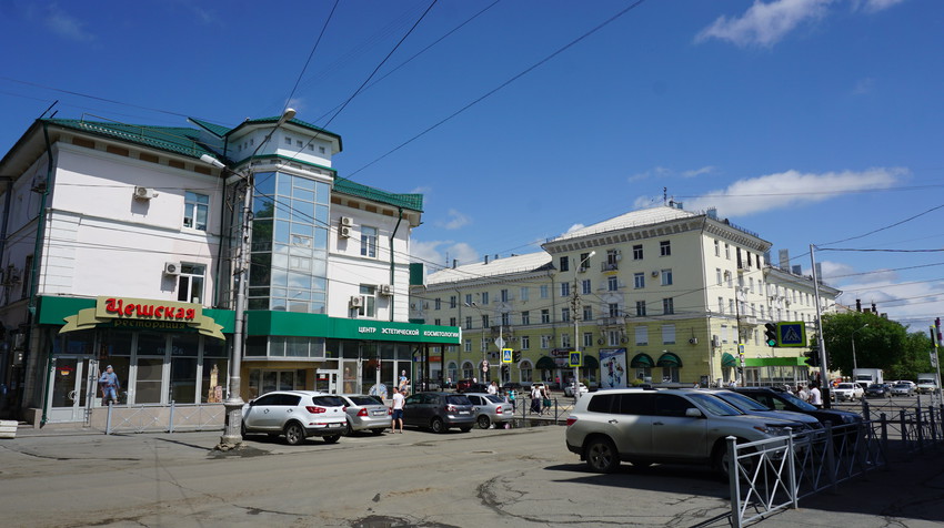 На проспекте Ленина.