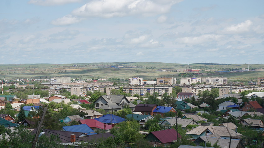 Панорама города.