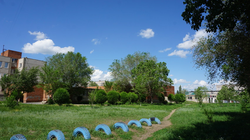 При школе №38.