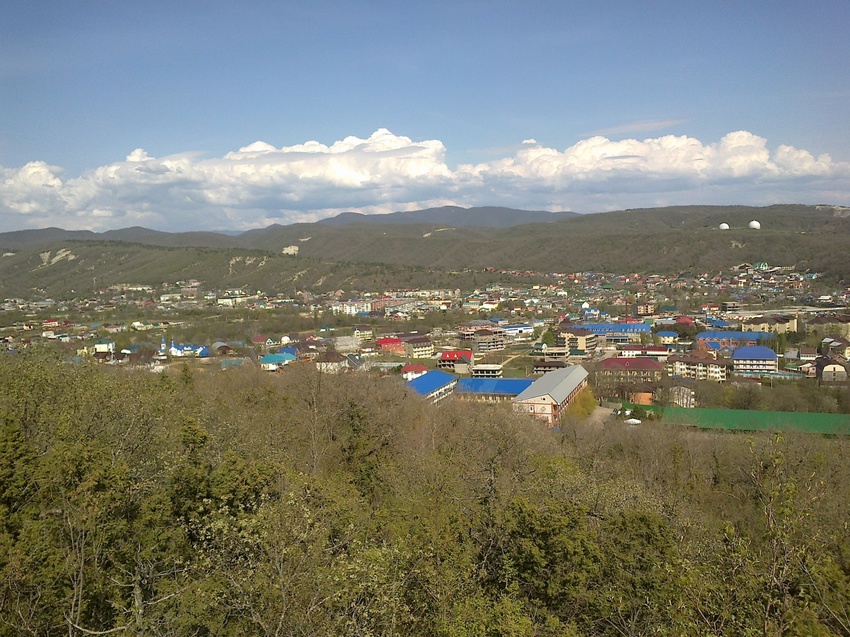 Вид на Джубгу с горы Ёжик