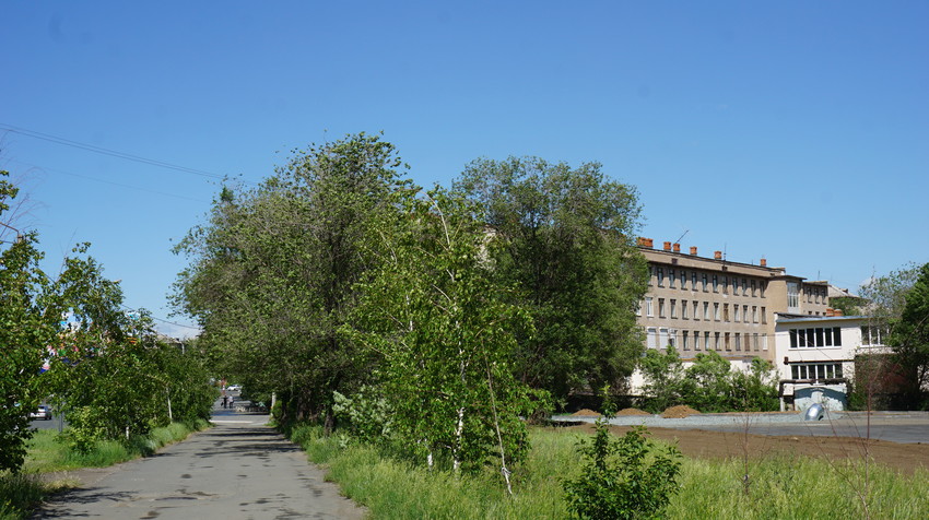 Аллея на Советской.