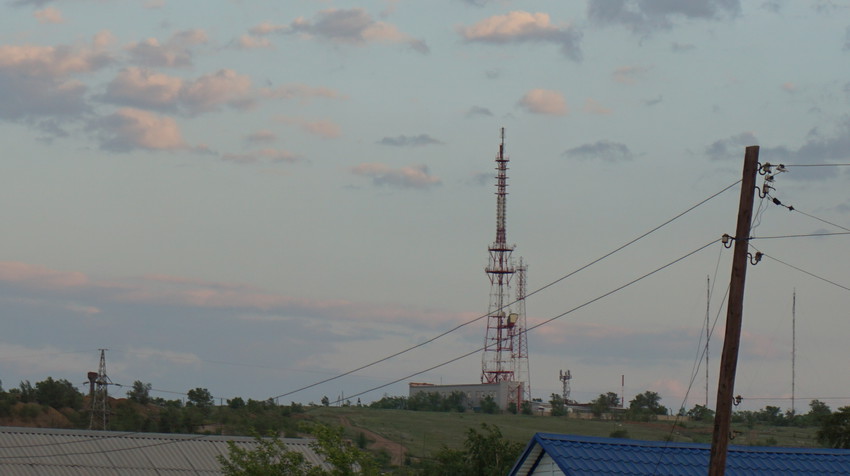 Вид на телевышку.