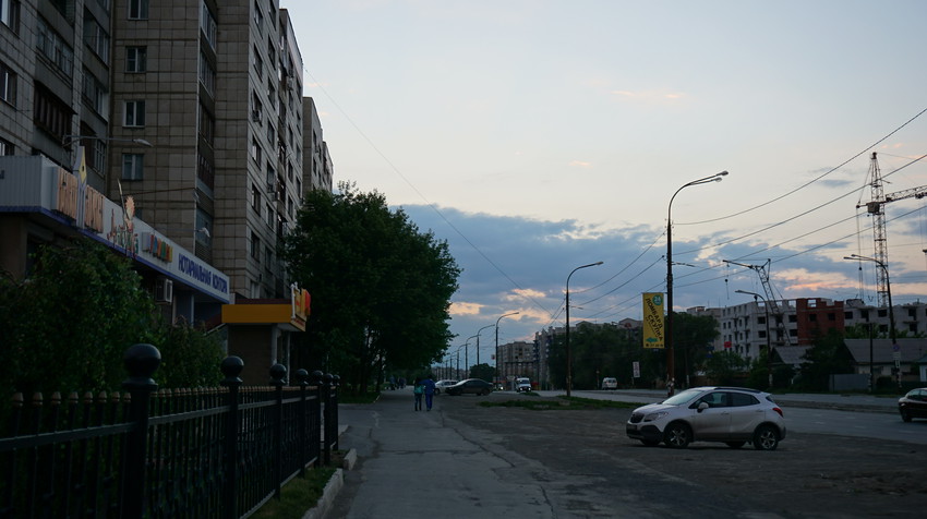 На проспекте Ленина.