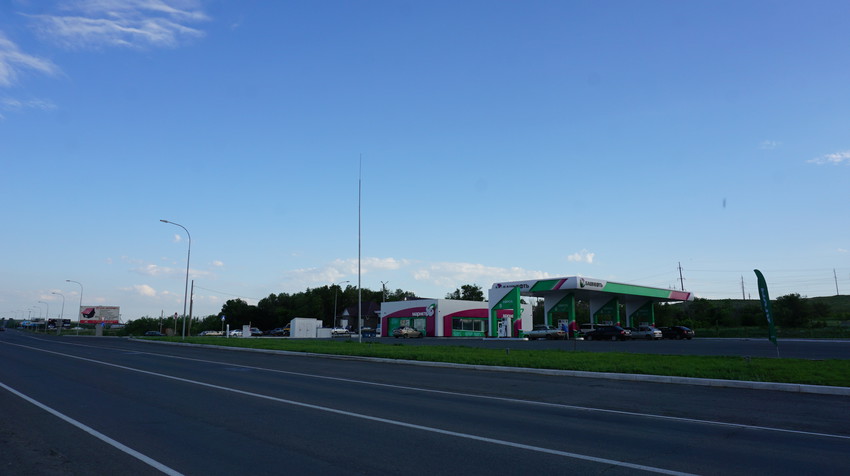 Дорога Оренбург- Орск.