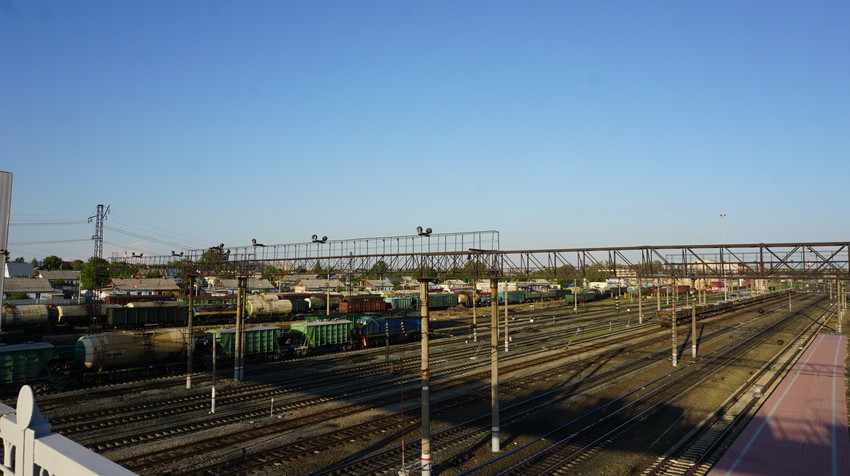 ж\д пути станции Орск.