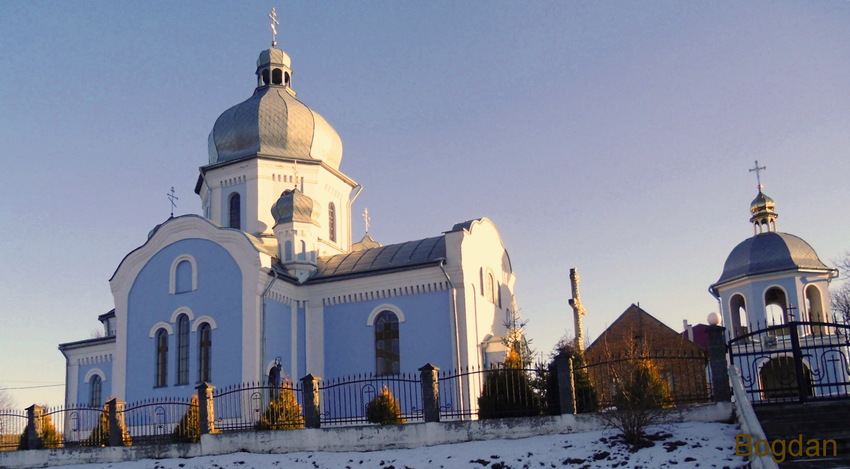 Новозбудований храм Богоявлення Господнього в селі Вовчухи Городоцького району.