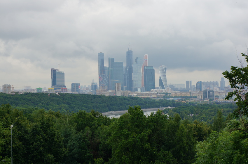 Москва - Сити с Воробьёвых гор