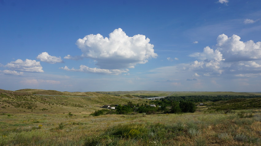 Оренбургские степи.с.Ущелье.