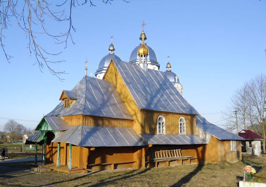 Церква святого Іллі в селі Зашковичі (дер.,1830 р.).