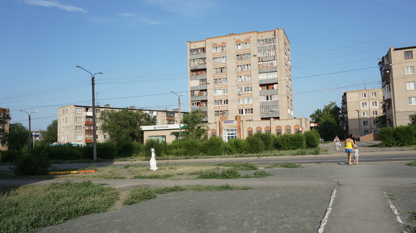 На улице Добровольской.