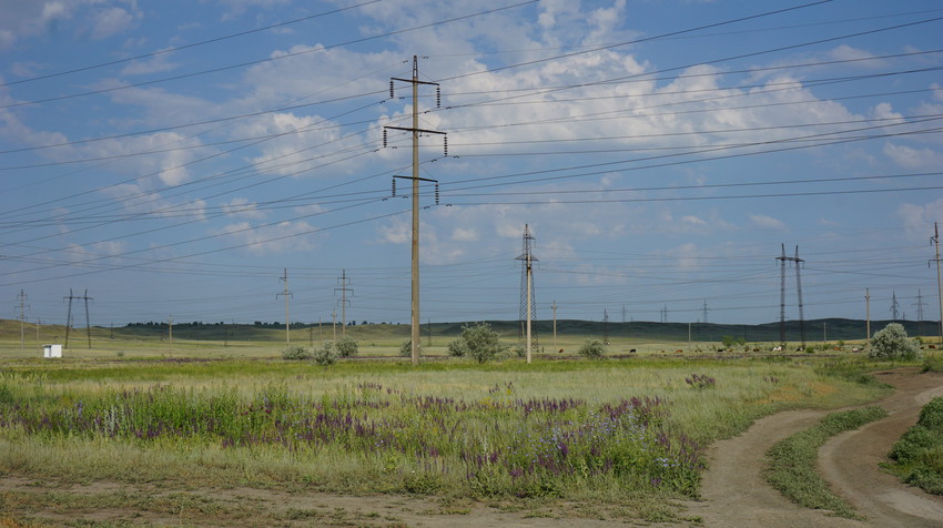 Окраины Орска...степь...