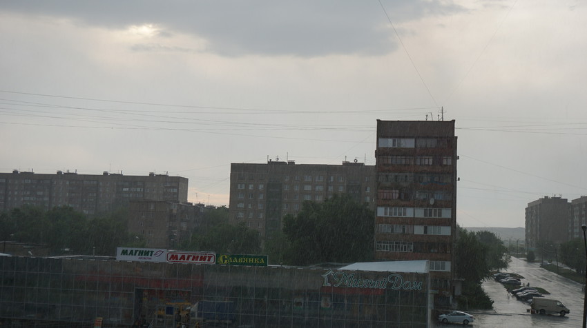 Орск ливень.