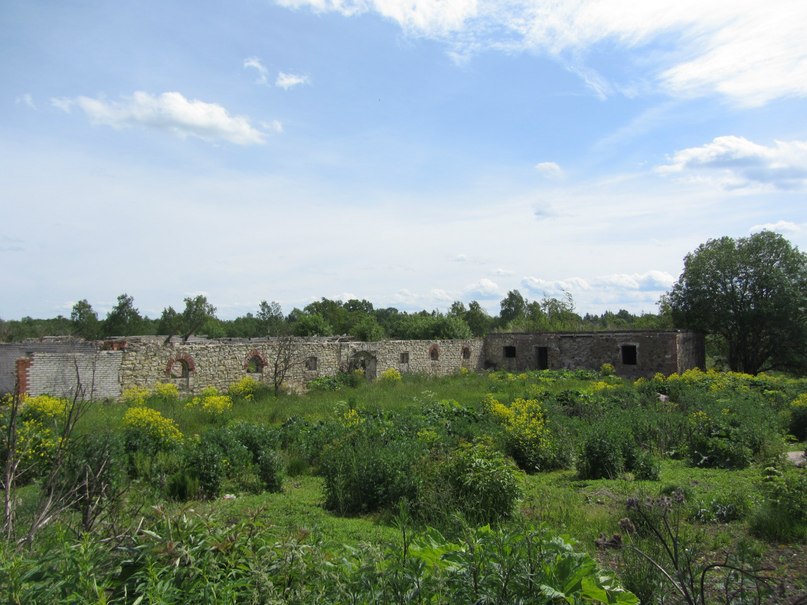 руины усадебных построек  Веймарнов