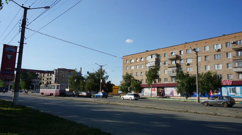 На проспекте Ленина.