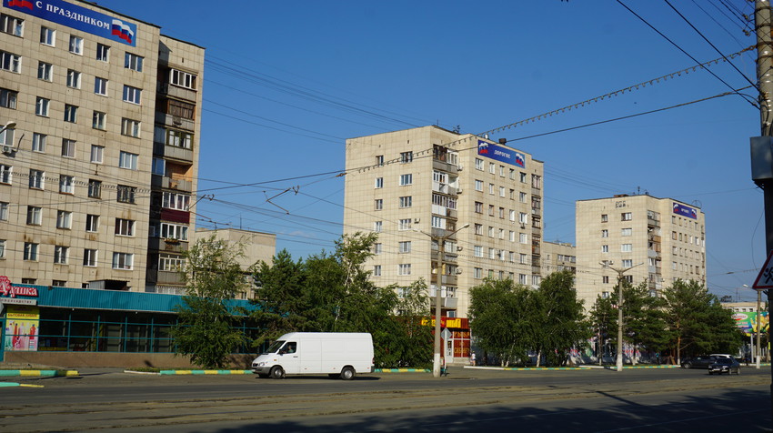 На проспекте Ленина.