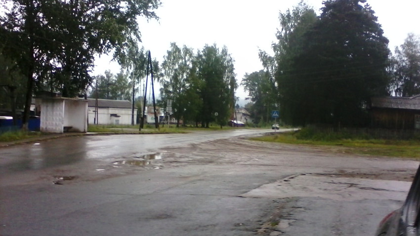 въезд в посёлок Новоильинск