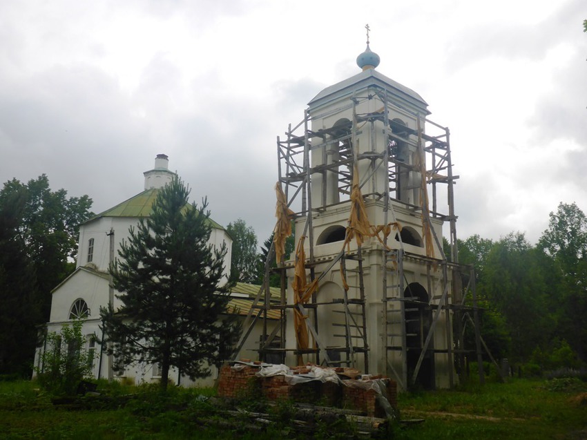 ремонт церкви в Татево